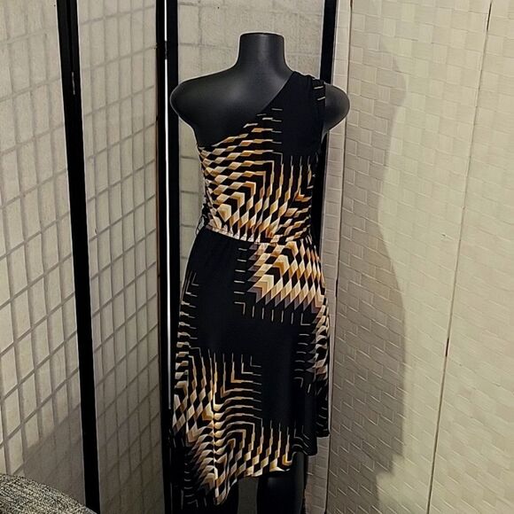 BRAND NEW BISSOU BISSOU ONE SHOULDER ASYMMETRICAL WOMEN"S DRESS - Picture 8 of 14